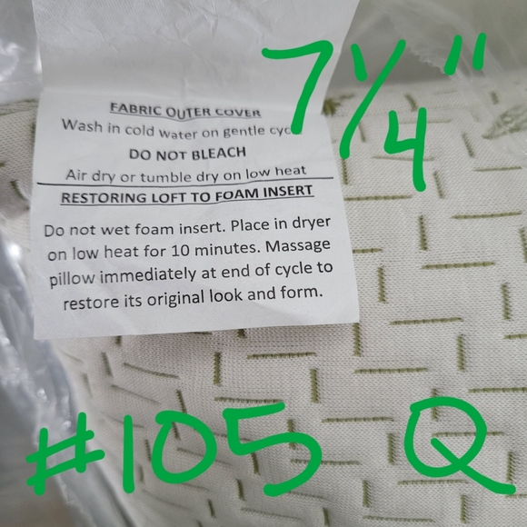 New 7" Memory Foam Pillow Bamboo Cover Soft Queen Pillowcase - Picture 8 of 15